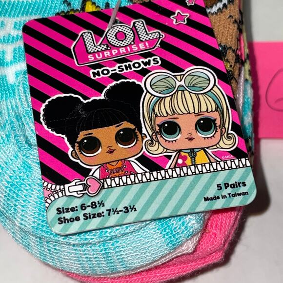 15 PAIRS TODDLER CREW & NO SHOW SOCKS FROZEN DESCENDANTS LOL SURPRISE SZ 6-8 NEW - Picture 4 of 6